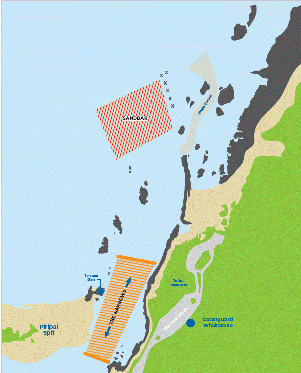 Whakatāne Harbour Navigational area