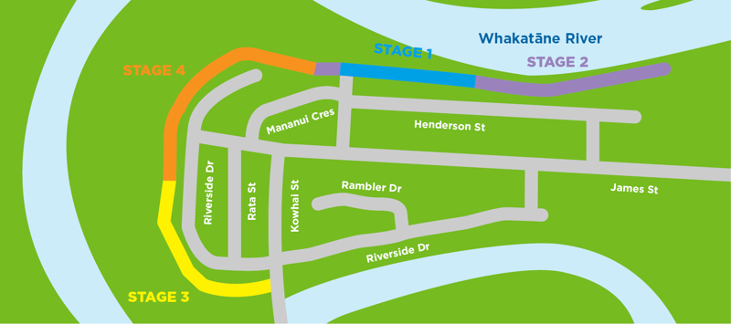 Map For Stopbank Work In Whakatane